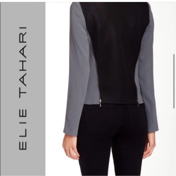 Elie Tahari - Women's Charcoal Blazer size 8 - Picture 3 of 11